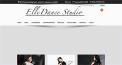 Desktop Screenshot of elledancestudio.com