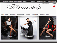 Tablet Screenshot of elledancestudio.com